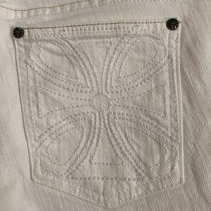 Habitual cropped white jeans